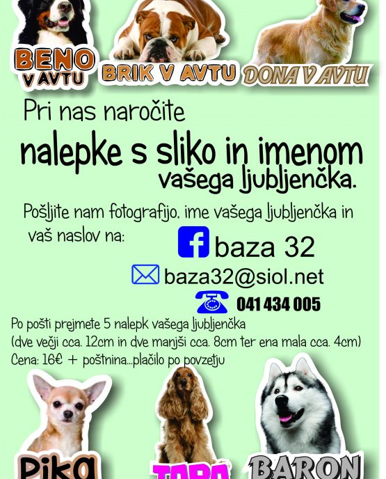 nalepke ljubljenčkov